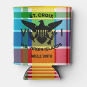 St. Croix, Amerikaanse vlag (Black) Madras Blikjeskoeler (Voorkant)