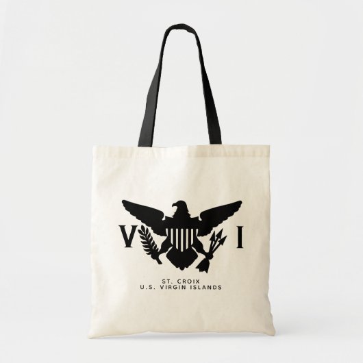 St. Croix, Amerikaanse vlag voor Maagdeneilanden,  Tote Bag (Voorkant)