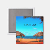 St. Croix Beach Scène Magneet (Voorkant / Achterkant)