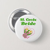 St. Croix Bride Ronde Button 5,7 Cm (Voorkant /achterkant)