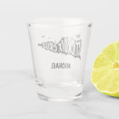 St. Croix, Cruz, Amerikaanse Maagdeneilanden Shot Glas (Achterkant)