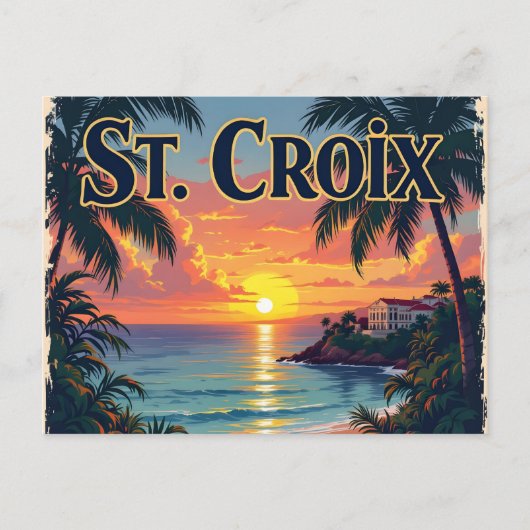 St Croix dreaming Briefkaart (Voorkant)