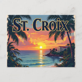 St Croix dromend Briefkaart