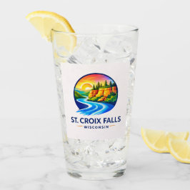 St. Croix Falls Wisconsin Schitterende Rivier & Kl Glas