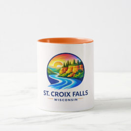St. Croix Falls Wisconsin Schitterende Rivier & Kl Mok