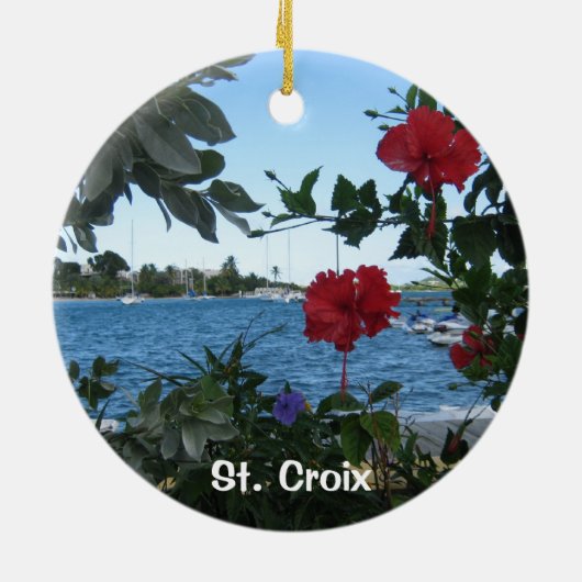 St. Croix Keramisch Ornament (Achterkant)