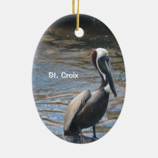St. Croix Keramisch Ornament (Achterkant)