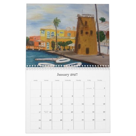 St. Croix: Mijn Colorful Island van kunst... Kalender (Jan 2027)