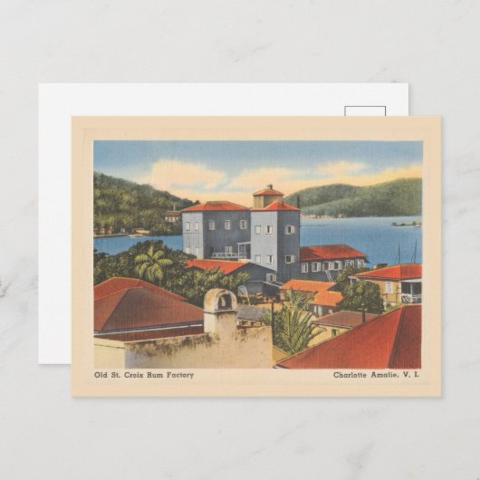  St. Croix Rum Factory Charlotte Amalie Briefkaart (Voorkant / Achterkant)