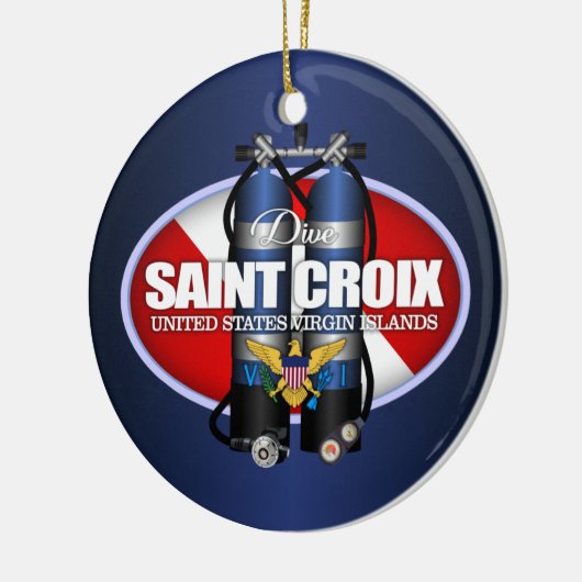 St. Croix (ST) Keramisch Ornament (Links)