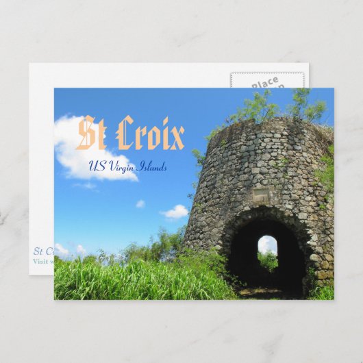 St. Croix Sugar Mill Briefkaart (Voorkant / Achterkant)