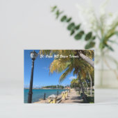 St. Croix US Maagdeneilanden Frederiksted Tropical Briefkaart (Staand voorkant)