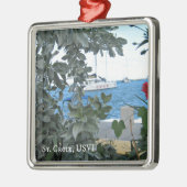 St. Croix USVI Metalen Ornament (Links)