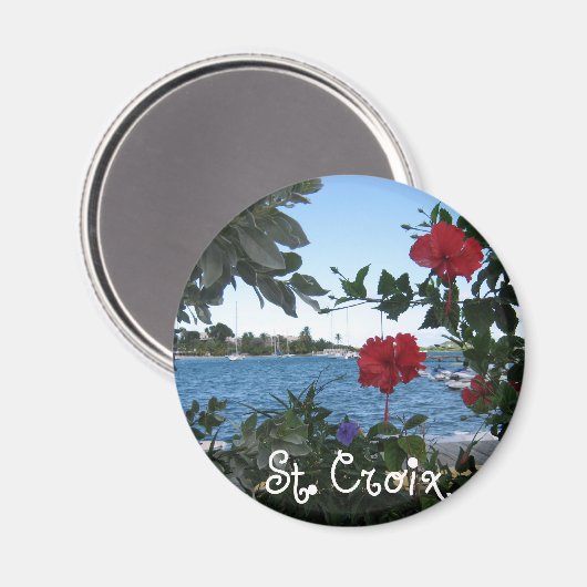 St. Croix, V.I. Magneet (Voorkant / Achterkant)