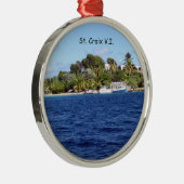 St. Croix V.I. Metalen Ornament (Rechts)