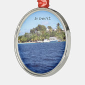 St. Croix V.I. Metalen Ornament (Links)
