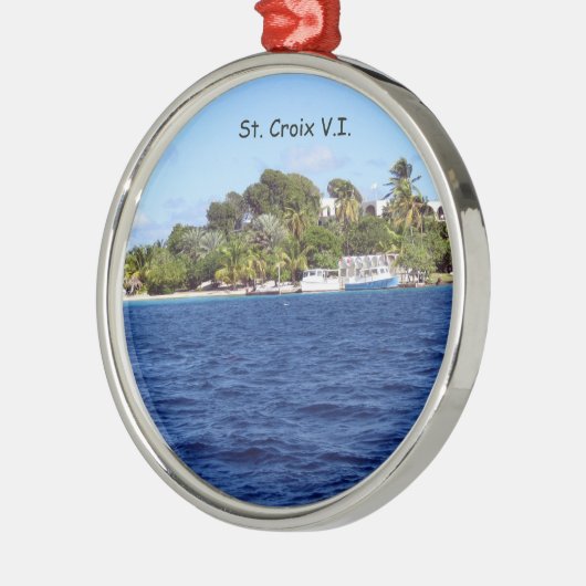 St. Croix V.I. Metalen Ornament (Links)