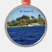 St. Croix V.I. Metalen Ornament (Voorkant)