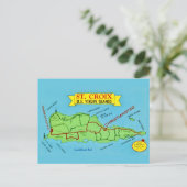 St Croix Vintage Ansichtkaart Briefkaart (Staand voorkant)