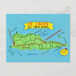 St Croix Vintage Ansichtkaart Briefkaart