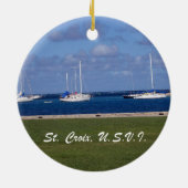 St. Croix, VS.V.I. Keramisch Ornament (Achterkant)