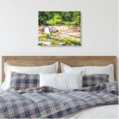 St. Croix Waterfall Canvas Afdruk (Insitu (Slaapkamer))