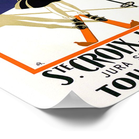 St. Croix Zwitserland Skiing  Poster (Hoek)