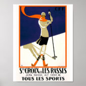 St. Croix Zwitserland Skiing  Poster (Voorkant)