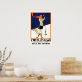 St. Croix Zwitserland Skiing Poster (Keuken)