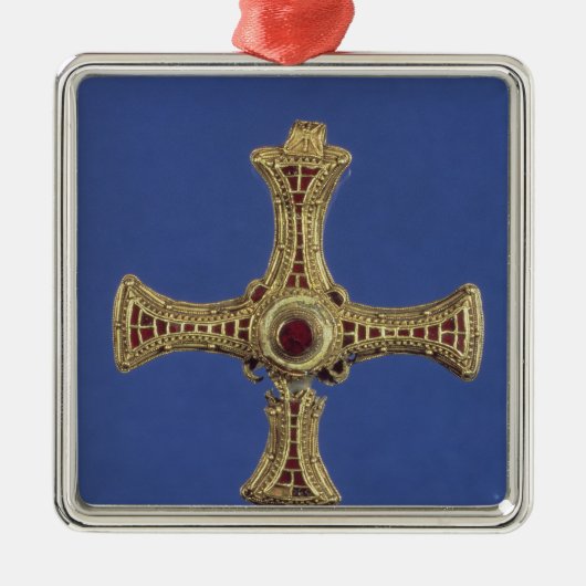 St. Cuthbert's Cross Metalen Ornament (Voorkant)