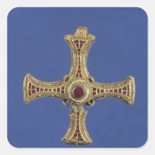 St. Cuthbert's Cross Vierkante Sticker