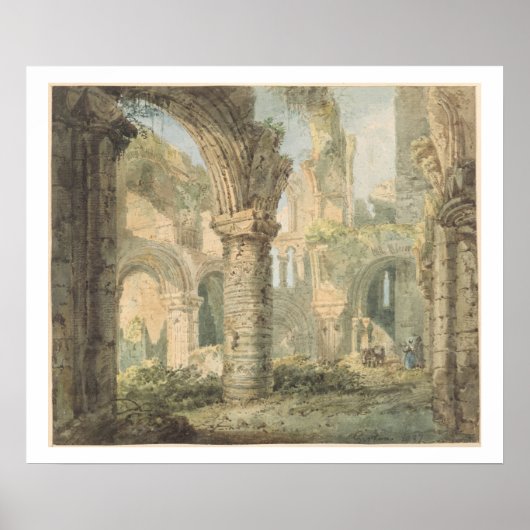 St. Cuthbert's Heilige Island, 1797 (m/c boven pot Poster (Voorkant)