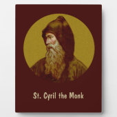 St. Cyril de Monk (M 002) 8 "x10" Verticaal Fotoplaat (Voorkant)