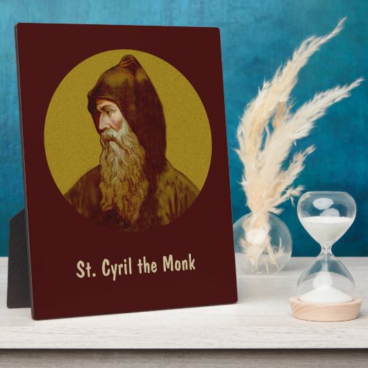 St. Cyril de Monk (M 002) 8 "x10" Verticaal Fotoplaat (Zijkant)