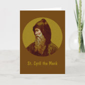 St. Cyril de Monk (M 002) Gevouwen Wenskaart Kaart (Voorkant)