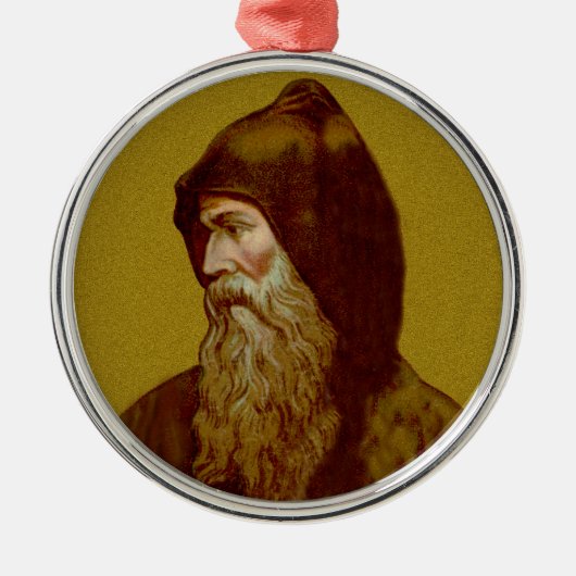St. Cyril de Monk (M 002) Metalen Ornament (Voorkant)