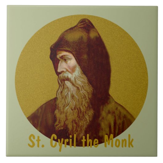 St. Cyril de Monk (M 002) Tegeltje (Voorkant)