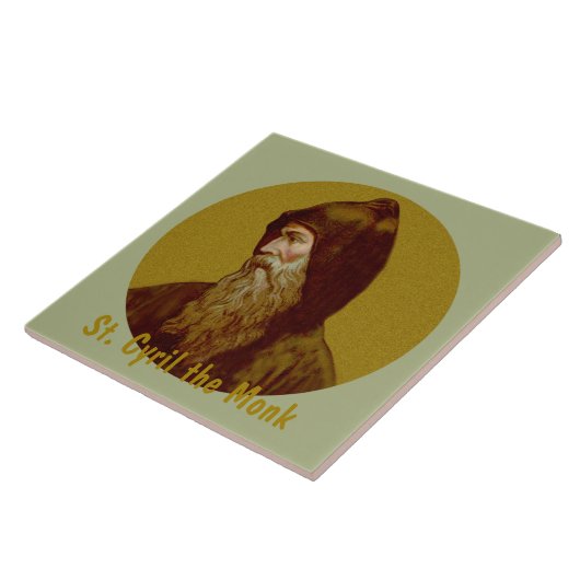 St. Cyril de Monk (M 002) Tegeltje (Zijkant)