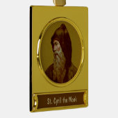 St. Cyril de Monk (M 002) Verguld Banner Ornament (Rechts)