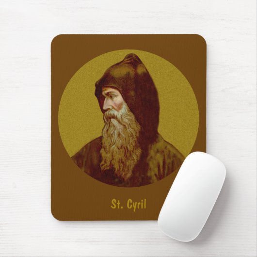 St. Cyril de Monk (M 002) Verticaal Muismat (Met muis)