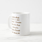 St. Cyril de Monnik (M 002) Koffie Mok #1c (Voorkant links)