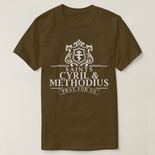 St. Cyril en Methodius Poststellen naar de Slavs B T-shirt (Design voorkant)