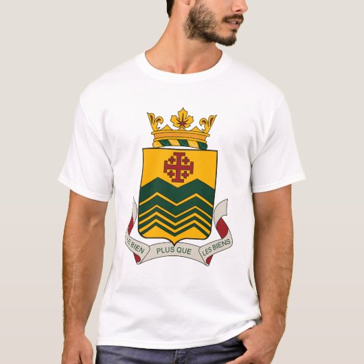 St. Cyrille de Lessard Coat of Arms T-shirt (Voorkant)