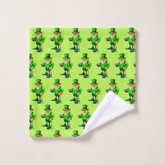 ST. DAG LEPRECHAUN-handdoekset PATRICK Bad Handdoek (Wasdoekje)