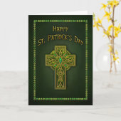 ST. DAG PATRICK - CELTIC CROSS KAART (Gele Bloem)