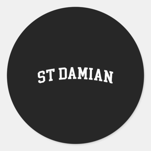 St Damian  Ronde Sticker (Voorkant)