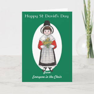 St David Dag, Wels Kostuum, Te personaliseren Kaart