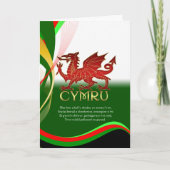 St. David de Kaart van de Dag - Welse Draak en (Voorkant)