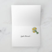 St David het Wenskaart van de Dag: Tweetalig Kaart (Binnen)