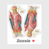 St. David of Wales (P 001) 2-Up - Contour Sticker (Vel)